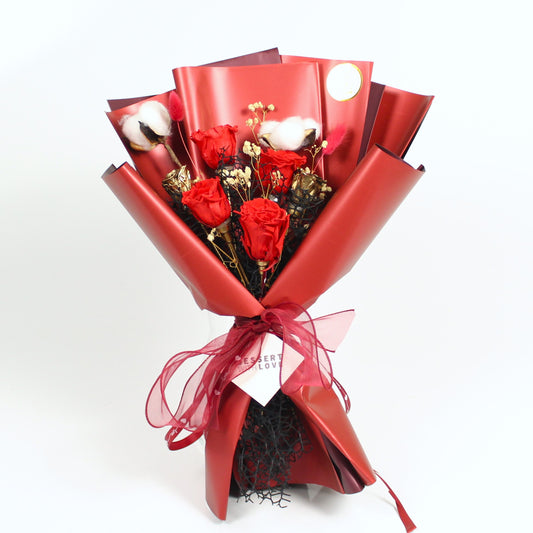 RED FOREVER BOUQUET | 3 ROSES