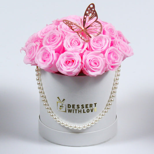 CLASSIC DOME | BRIGHT PINK ROSES