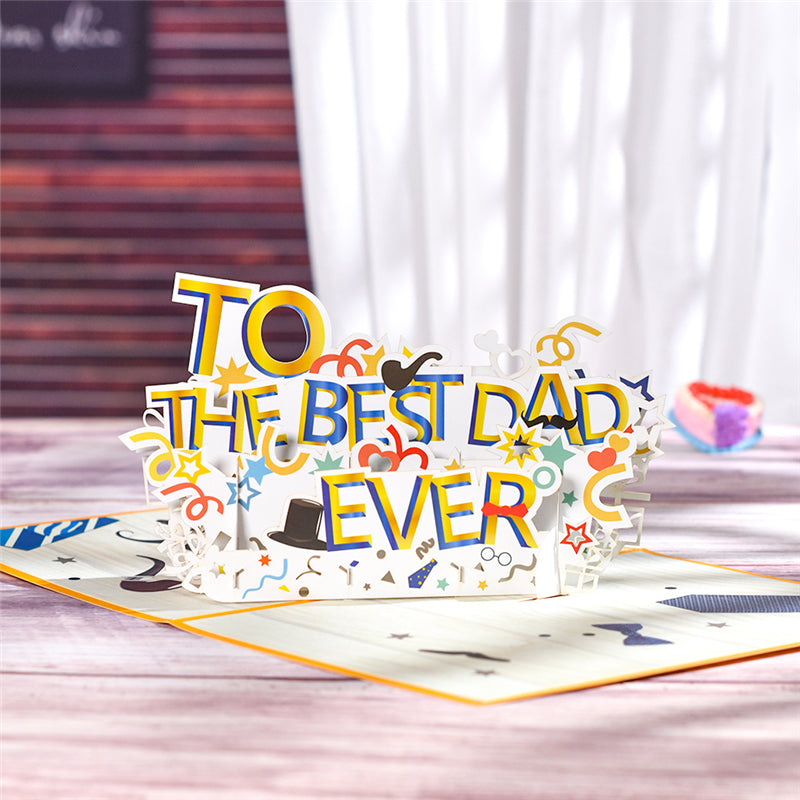 Best Dad 3D Pop-Up Card