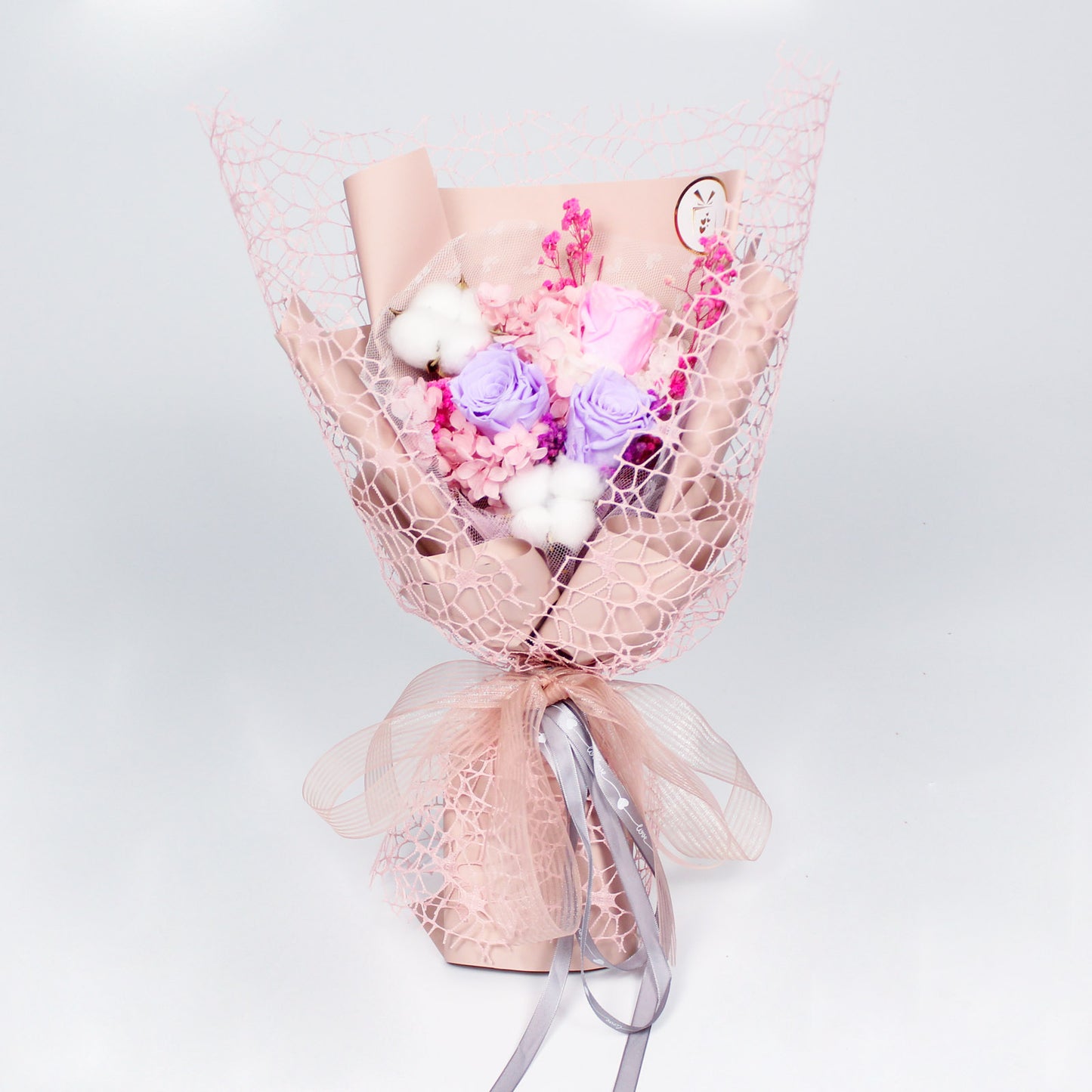 LILAC & PINK FOREVER BOUQUET | 3 ROSES
