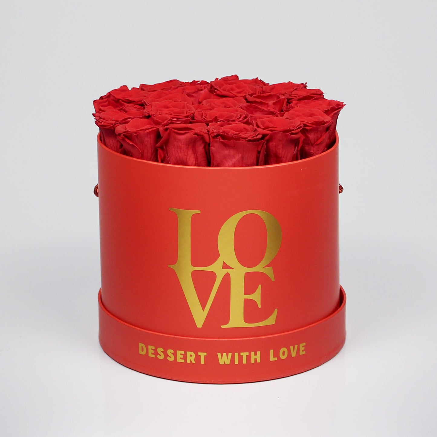 RED ROUND BOX | LOVE THEME | RED ROSES