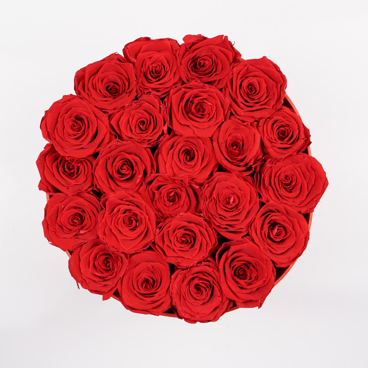 BLACK ROUND BOX | LOVE THEME | RED ROSES