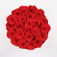WHITE ROUND BOX | LOVE THEME | RED ROSES