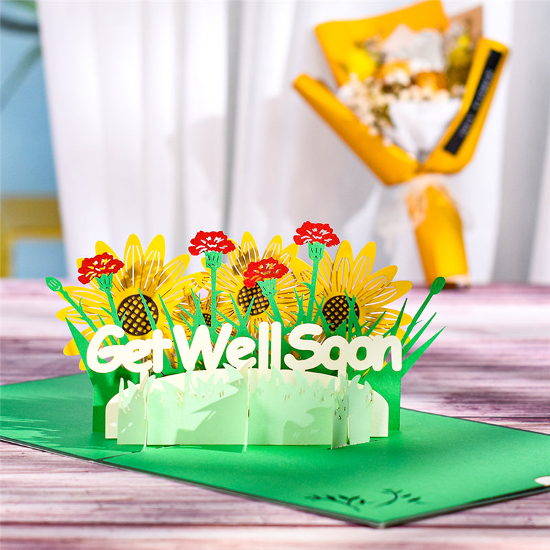 Get Well Soon 3D Pop-Up Card